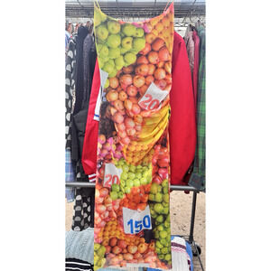 ZARA Cute Sun Dress Size S Women's Colorful Fruit Sleeveless Open Neck EUR Small